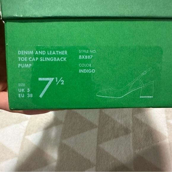 J crew Layne cap toe heels in washed denim - Picture 4 of 5